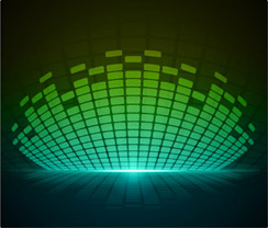 green audio graphic